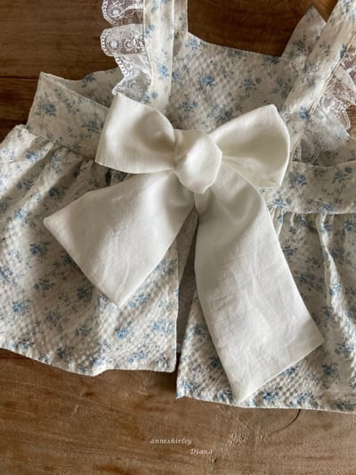 Anne Shirley26｜(3m-22m) 1色碎花緞帶包屁套裝5