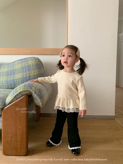 JE 660｜(80-110cm)  蕾絲荷葉邊上衣10