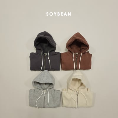Soybean37｜(75cm-118cm) 刷毛連帽外套3