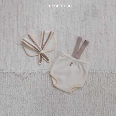 Bebe holic43｜(3m-18m) 滾邊領結+吊帶包屁褲8