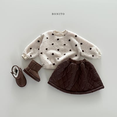 Bonito09｜(75cm-125cm) 絎縫簡約短裙14