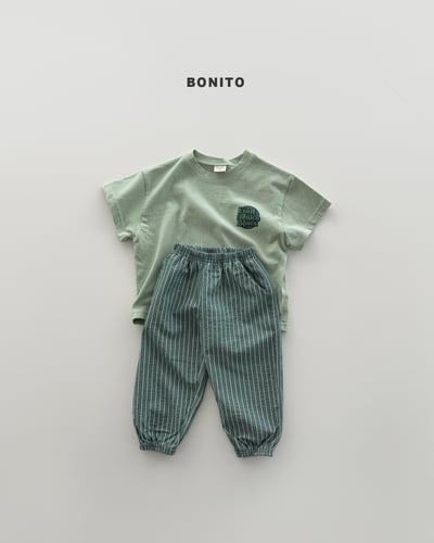 Bonito45｜(75cm-125cm) 4色格紋束腳慢跑褲3