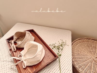 Valubebe83｜(65-80) 蕾絲刺繡綁帶帽10