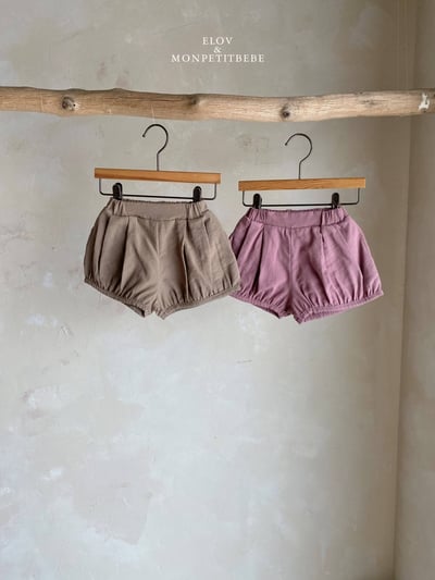 Mon petit14｜(73-118cm) 棉麻抓皺短褲15