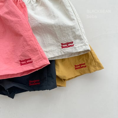 BEAN09｜(65-120cm) 刺繡英字短褲3