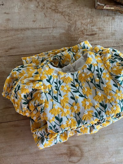 Anne Shirley38｜(3m-22m) 2色夏日刺繡花卉包屁衣4