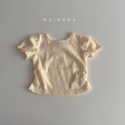 my_bebe37｜(80-120cm) 捲邊露背交叉上衣21