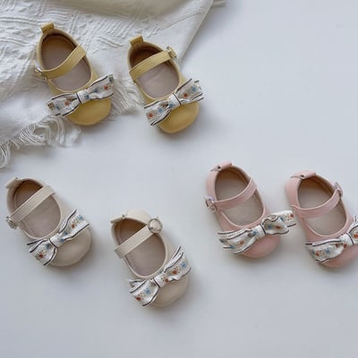 碎花蝴蝶結娃娃學布鞋15