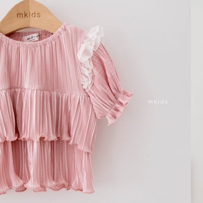 M-KIDS08｜(65-115cm) 浪漫褶皺套裝22