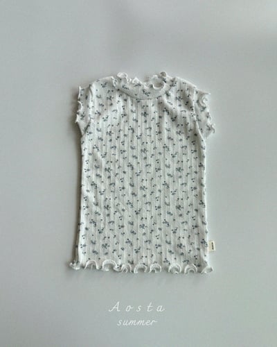 AOSTA38｜(6m-5y) 3款甜美木耳邊中領無袖8