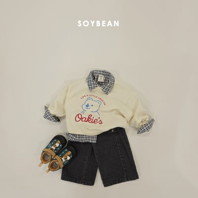 Soybean88｜(75cm-118cm) 按扣牛仔寬褲19
