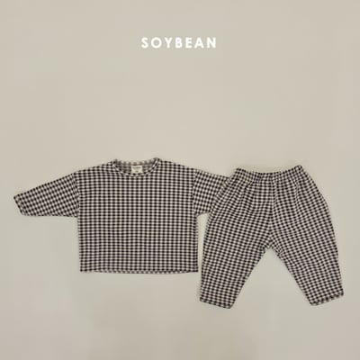 Soybean02｜(75cm-118cm) 格紋家居套裝15