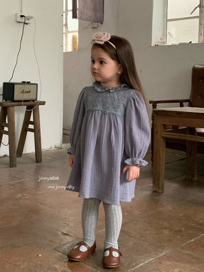 JE563｜(66-120cm) 蕾絲花邊領包屁衣/洋裝25