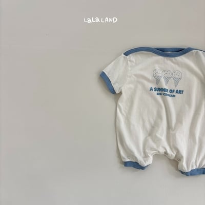 lala land29｜(3m-18m) 2色冰淇淋印花連身衣23