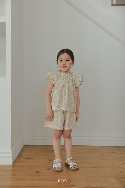 ROA09｜(6m-18m) 2色浪漫荷葉袖上衣9