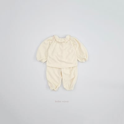 bebe nine41 (65cm-115cm) 2色抓絨荷葉領套裝8