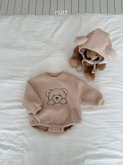 Nutt06｜(3m-16m) 小熊刷毛含小熊帽18