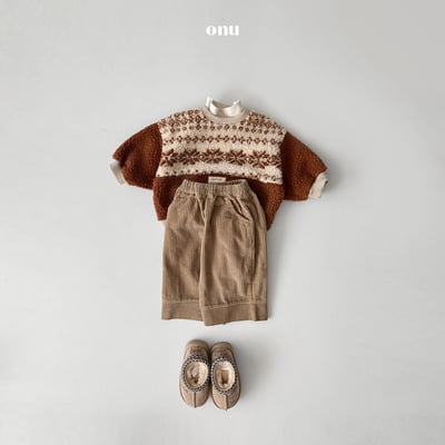 onu 17｜(70cm-115cm) 燈芯絨設計寬褲9