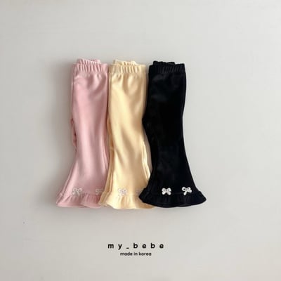my_bebe15｜(-12m-7y) 絲絨蝴蝶結喇叭褲18