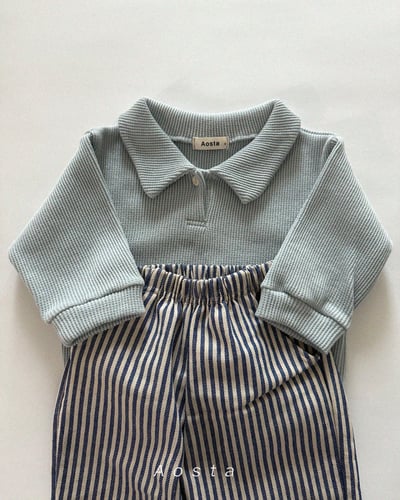 AOSTA17｜(6m-5y) 線條直筒長褲8