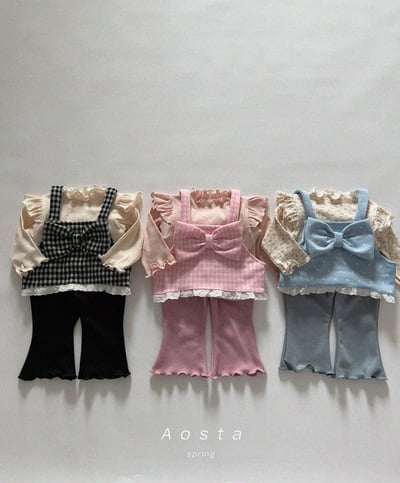AOSTA26｜(6m-5y) 蝴蝶結蕾絲小背心19