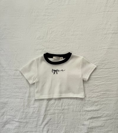 LePetitmot23｜(80-125cm) 拼色蝴蝶結上衣3