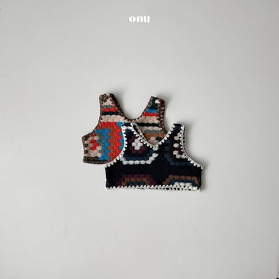 onu 20｜(70cm-115cm) 北歐花紋針織背心1