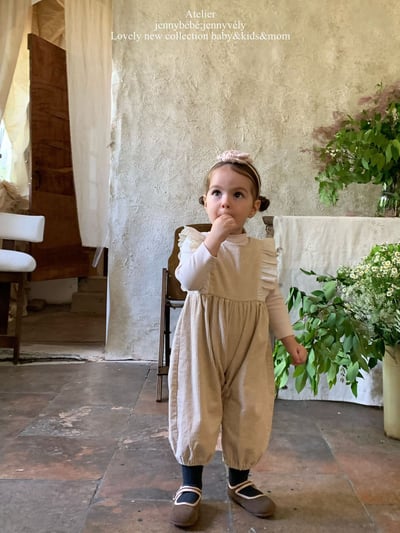 JE591｜(73-100cm) 蕾絲花邊連身褲/素面高領上衣21