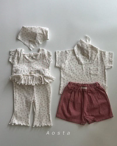 AOSTA54｜(6m-5y) 3款口袋圓領上衣14