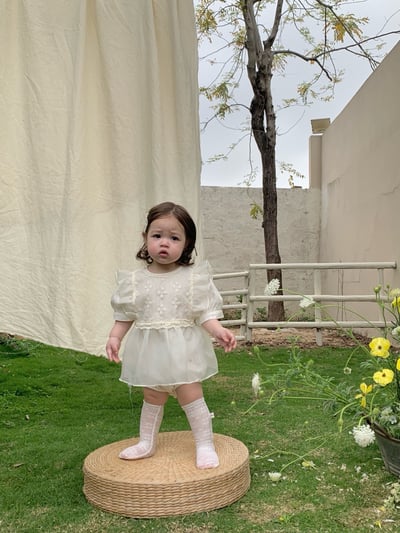 JE23｜(73-90cm) 蕾絲背心公主包屁衣套裝1