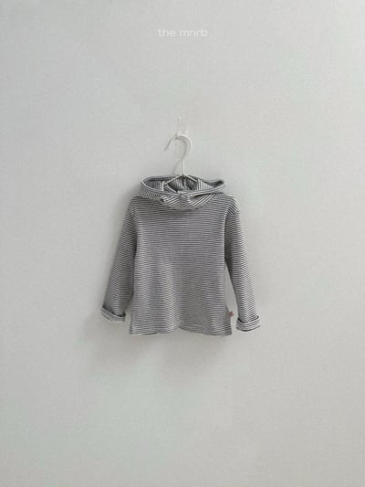 MiniRobe49｜(70-110) 條紋羅紋連帽上衣5