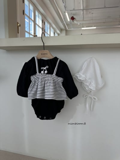 Bloom.b41｜(0m-18m) 蕾絲邊綁帶帽9