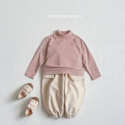 vivid77｜(78cm-125cm) 條紋中領上衣7