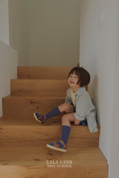 lala land77｜(75-120cm) 2色牛仔小標短褲13