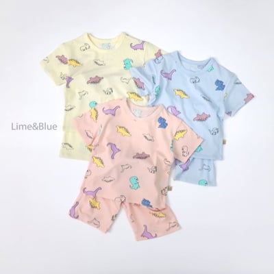 LIME&BLUE35｜(80-118cm)  探險恐龍套裝3