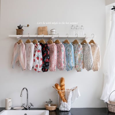 M-KIDS28｜(65-115cm) 印花縮口棉褲1