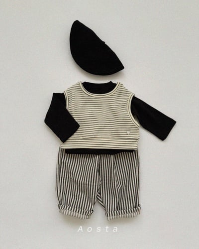 AOSTA17｜(6m-5y) 線條直筒長褲20