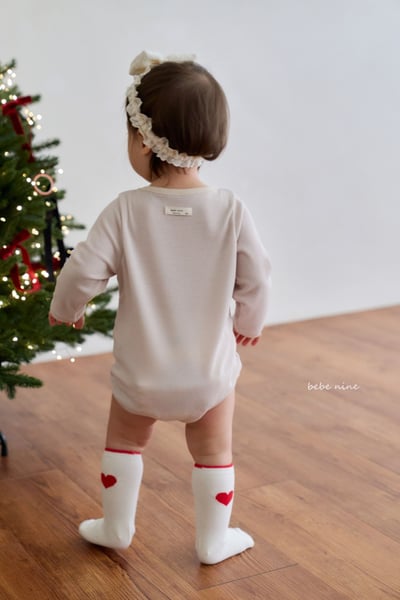 bebe nine01 (0m-36m) 1色愛心高筒襪四雙組14