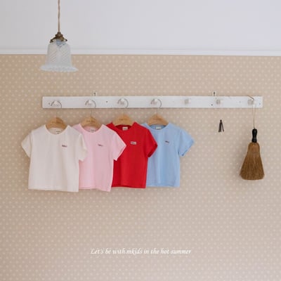 M-KIDS31｜(65-115cm) HELLO印花上衣1