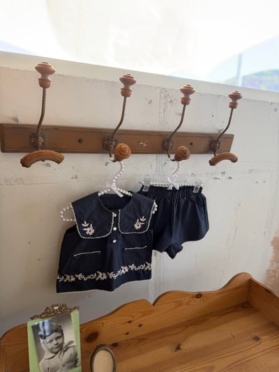 Marron26｜(1y-6y) 莉莉刺繡小花褲8