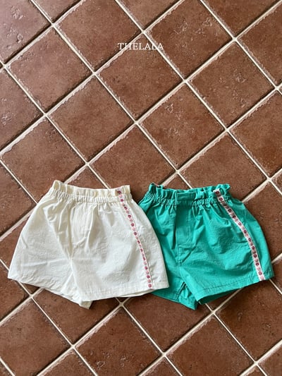 thelala18｜ (70-115) 花邊圖騰短褲8