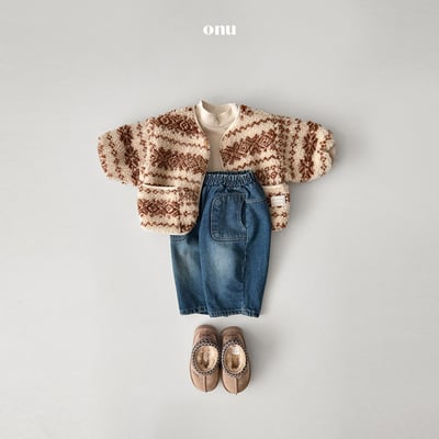 onu 15｜(70cm-115cm) 北歐印花刷毛外套2