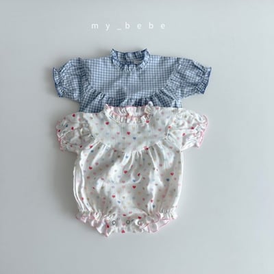 my_bebe12｜(58-72cm) 荷葉滾邊包屁衣11