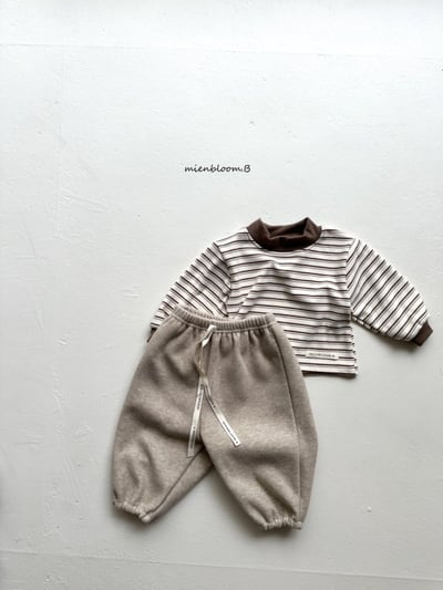 Bloom.b33｜(0m-24m) 絨面抽繩縮口褲11