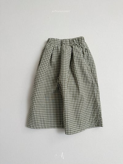 Atomeme09｜(70-110) 格紋寬褲8