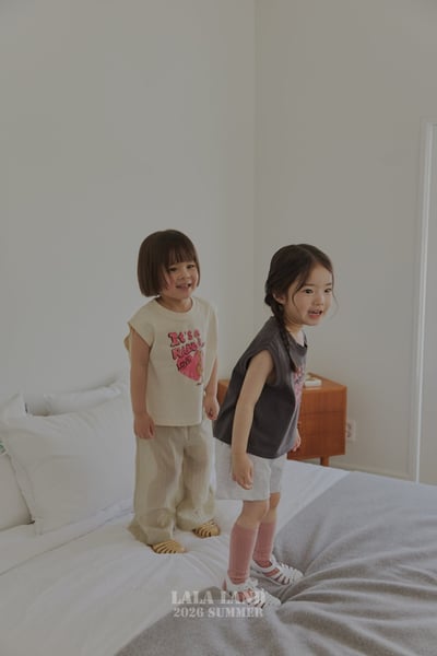 lala land56｜(75-120cm) 2色美式小兔印花背心5
