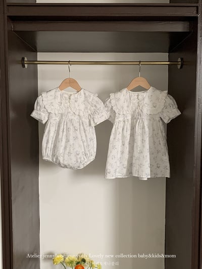 JE18｜(66-120cm) 碎花翻領包屁衣/洋裝18