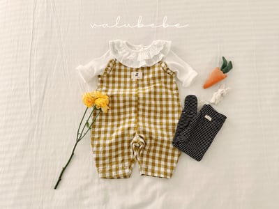 Valubebe27｜(65-80) 格紋吊帶長褲18