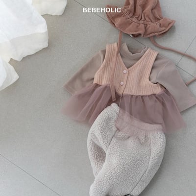 Bebe holic14｜(3m-18m) 壓紋薄紗背心16