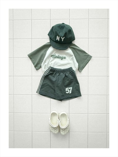 onu24｜(70cm-115cm) 撞色英字印花上衣13